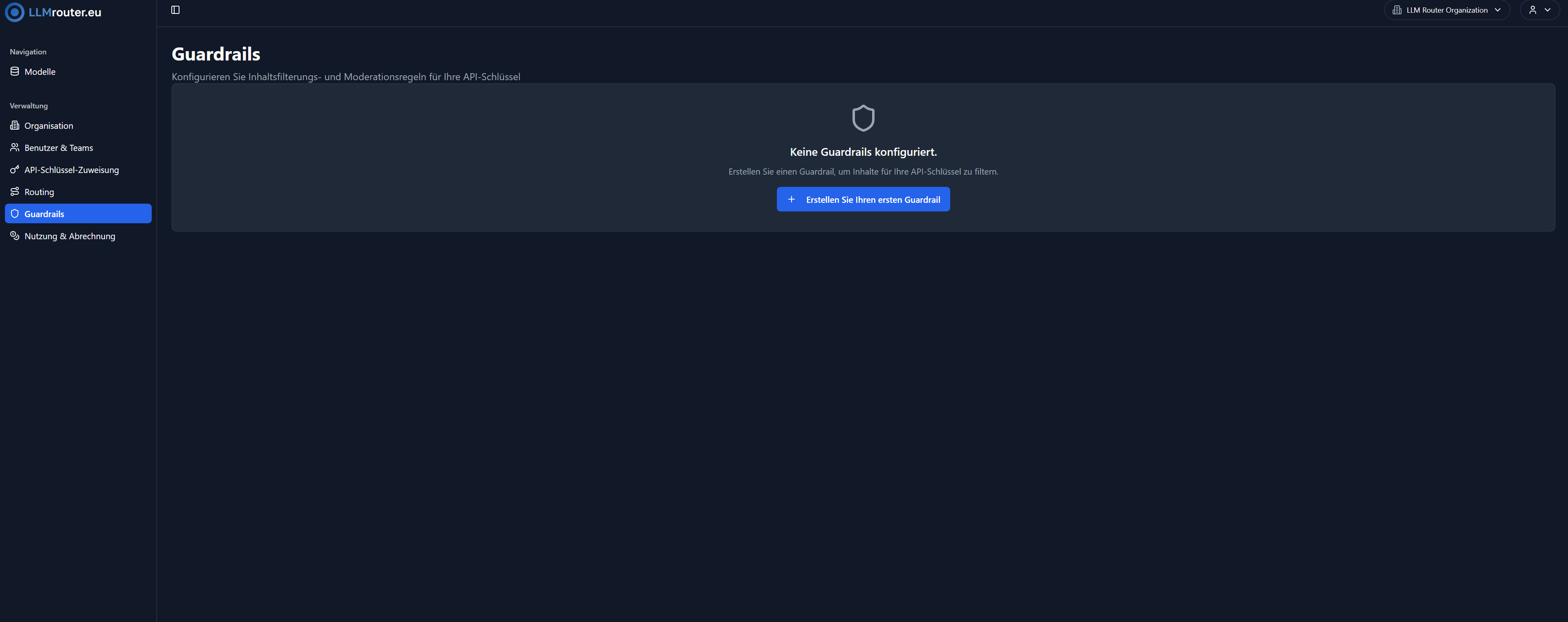 Guardrails Übersicht