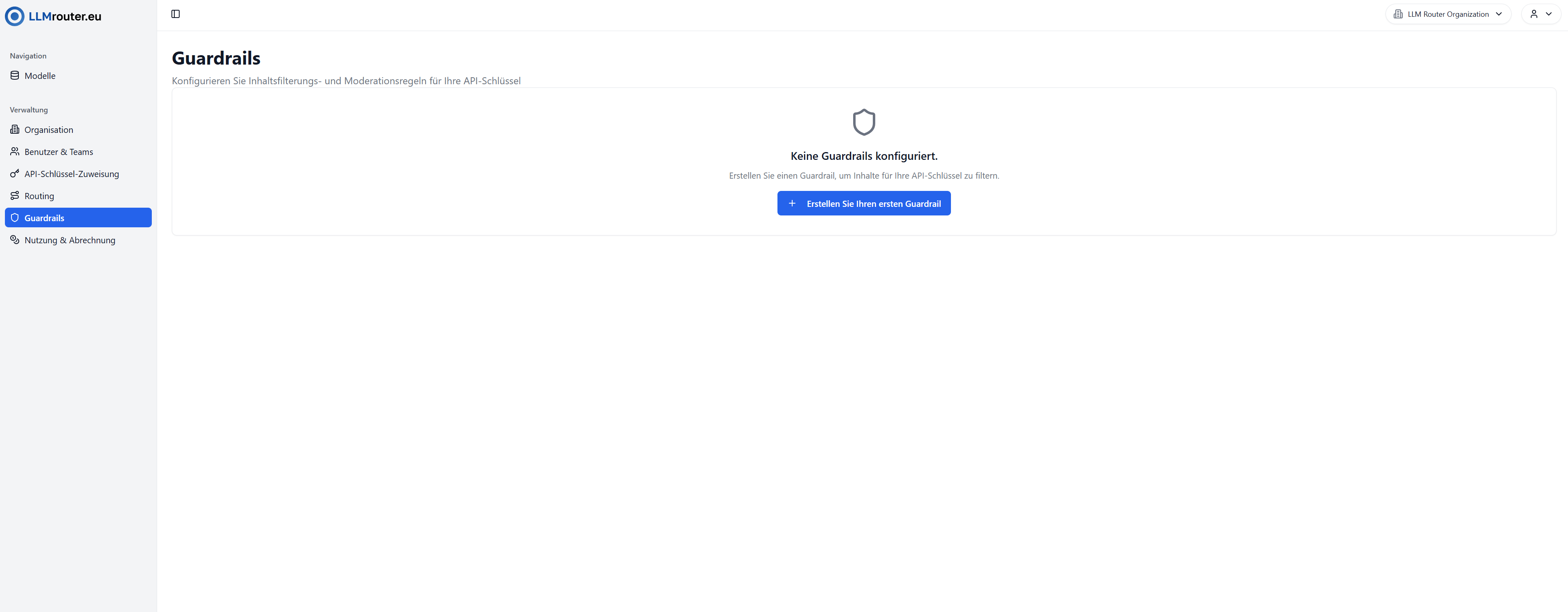 Guardrails Übersicht